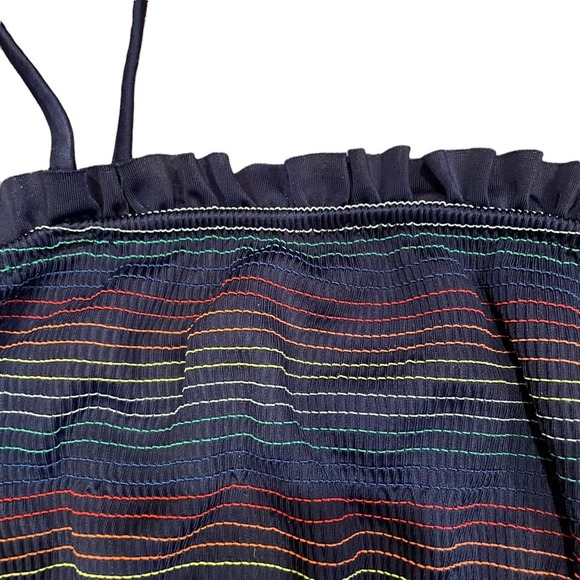 Crewcuts rainbow smock bikini top blue size 14 - Picture 4 of 7